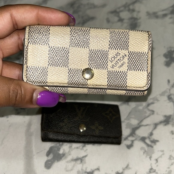 Louis Vuitton Cream and Brown Wallets Bundle with Damier and Monogram Designs - Picture 2 of 6